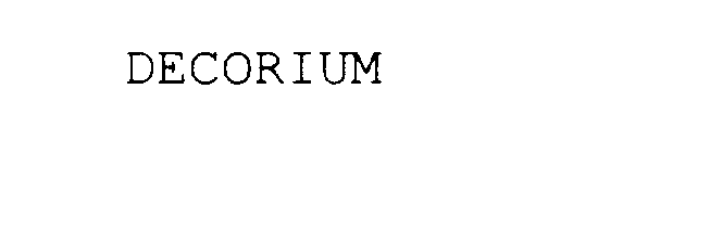 Trademark Logo DECORIUM