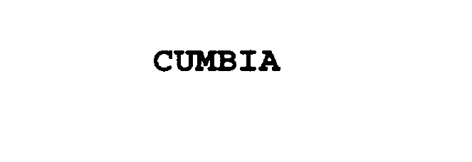 Trademark Logo CUMBIA