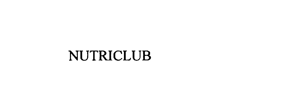 Trademark Logo NUTRICLUB