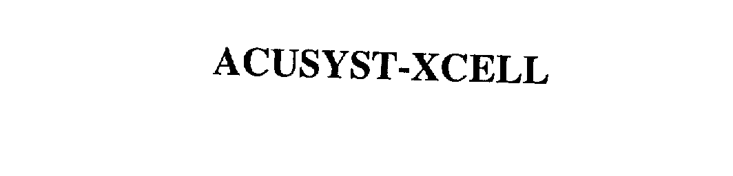 Trademark Logo ACUSYST-XCELL