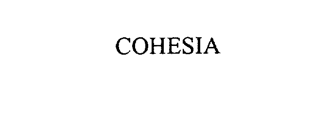 Trademark Logo COHESIA