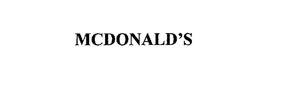 MCDONALD'S