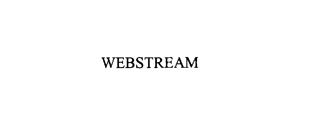 Trademark Logo WEBSTREAM