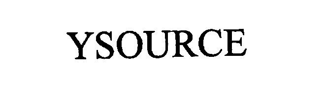 Trademark Logo YSOURCE