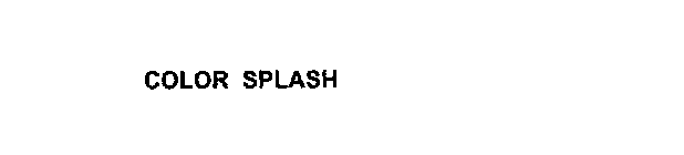Trademark Logo COLOR SPLASH