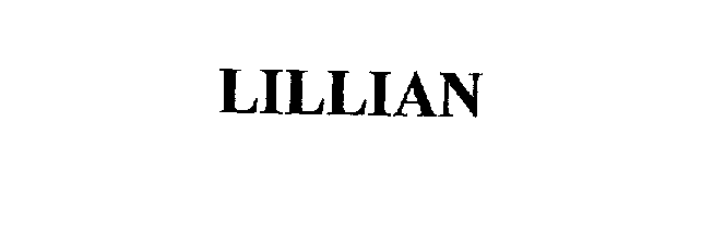 Trademark Logo LILLIAN