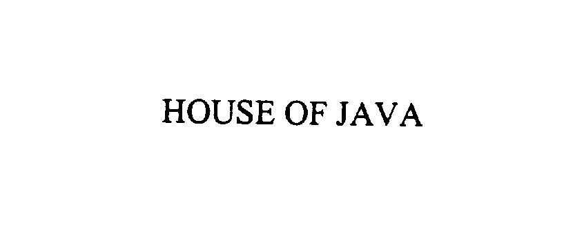  HOUSE OF JAVA