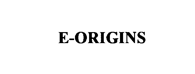 Trademark Logo E-ORIGINS