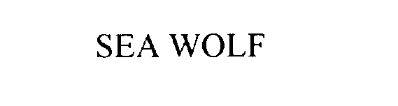 Trademark Logo SEA WOLF