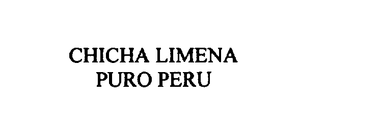  CHICHA LIMENA PURO PERU