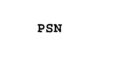 Trademark Logo PSN