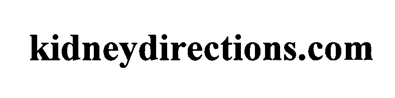 Trademark Logo KIDNEYDIRECTIONS.COM
