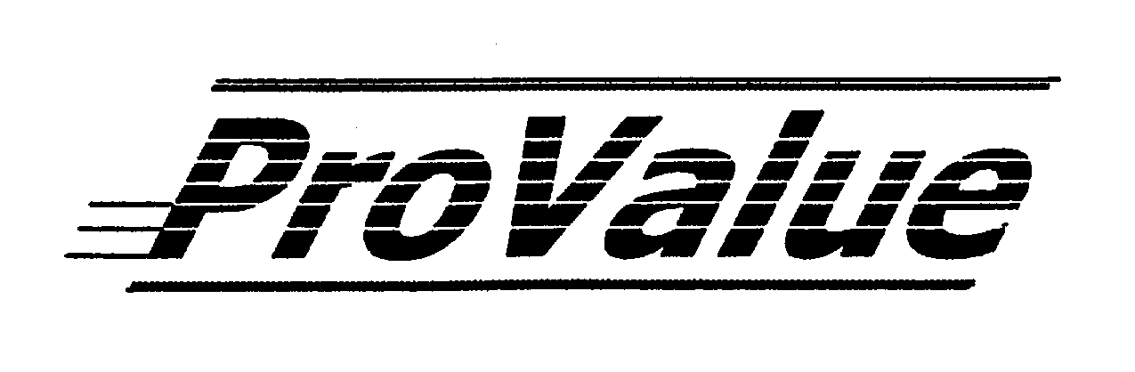 Trademark Logo PRO VALUE