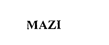 Trademark Logo MAZI