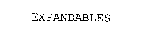  EXPANDABLES