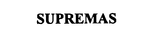 Trademark Logo SUPREMAS