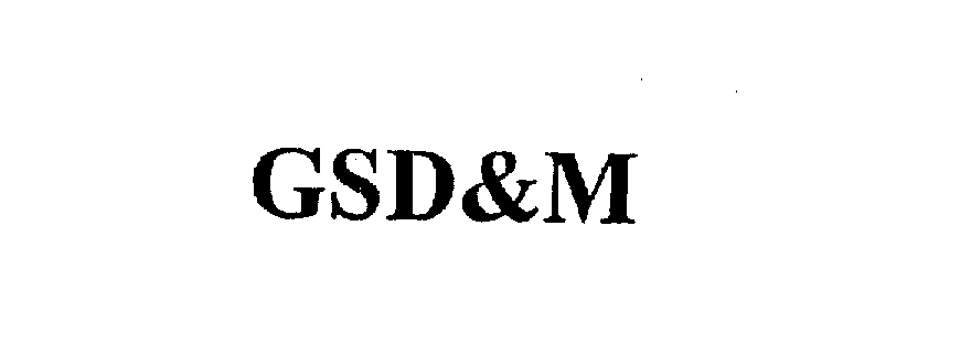 Trademark Logo GSD&M