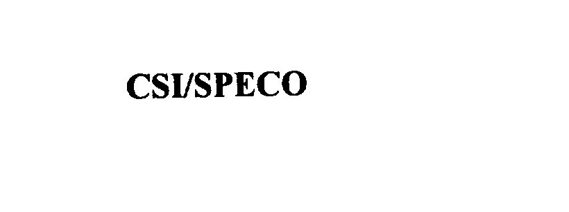  CSI/SPECO