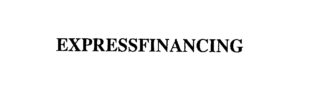 Trademark Logo EXPRESSFINANCING