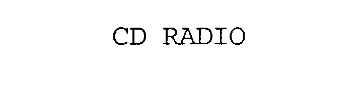  CD RADIO