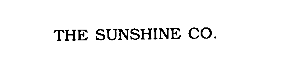 Trademark Logo THE SUNSHINE CO.