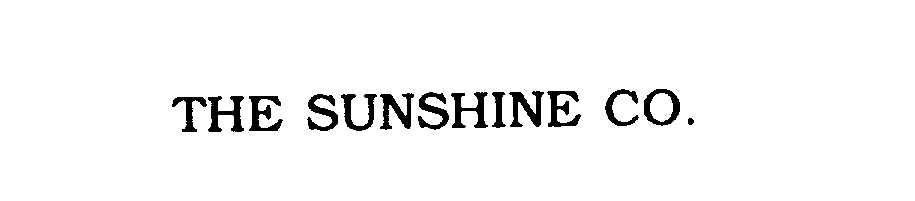  THE SUNSHINE CO.