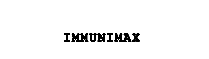 Trademark Logo IMMUNIMAX