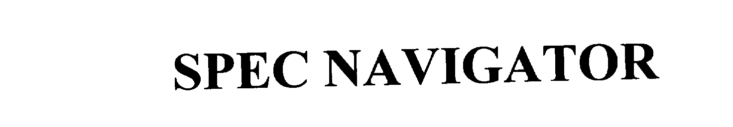 Trademark Logo SPEC NAVIGATOR