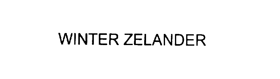 Trademark Logo WINTER ZELANDER