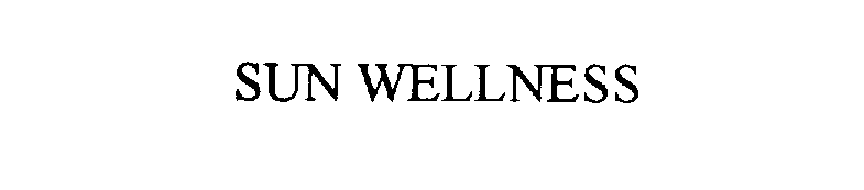 Trademark Logo SUN WELLNESS