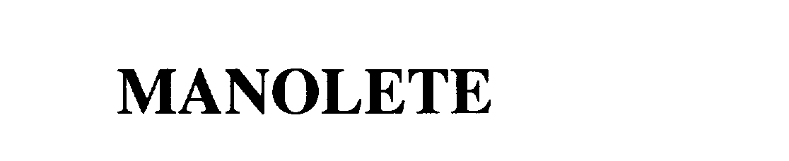 Trademark Logo MANOLETE