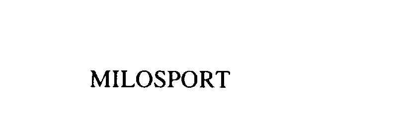 Trademark Logo MILOSPORT