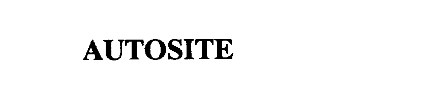 Trademark Logo AUTOSITE