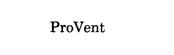 Trademark Logo PROVENT