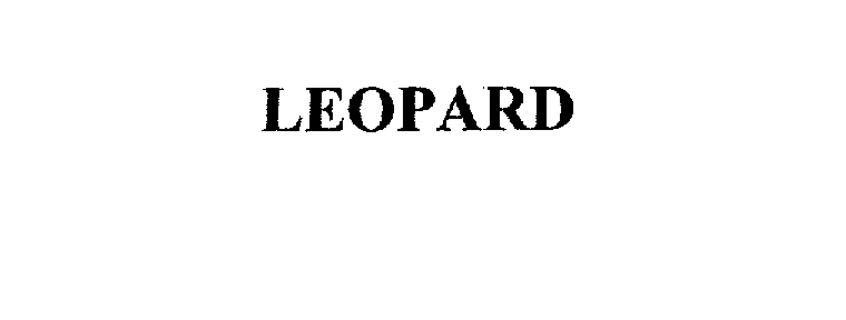 Trademark Logo LEOPARD