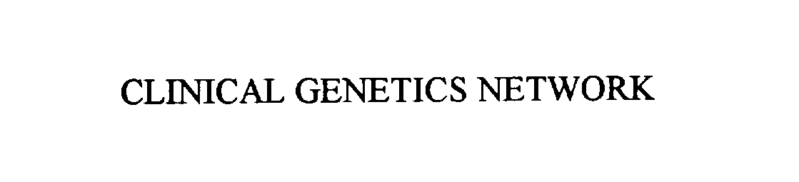  CLINICAL GENETICS NETWORK