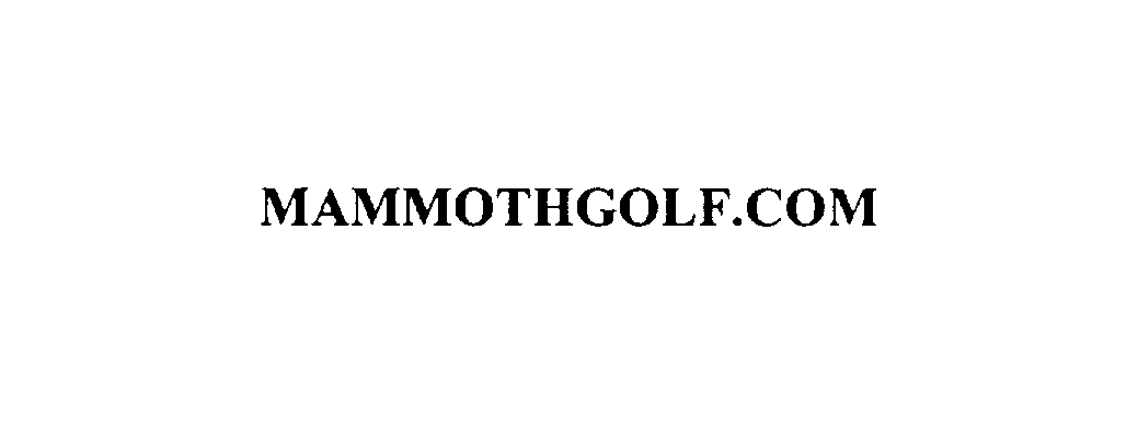  MAMMOTHGOLF.COM