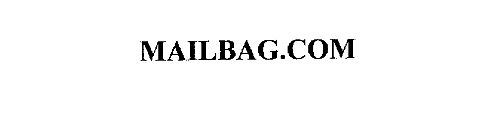 Trademark Logo MAILBAG.COM