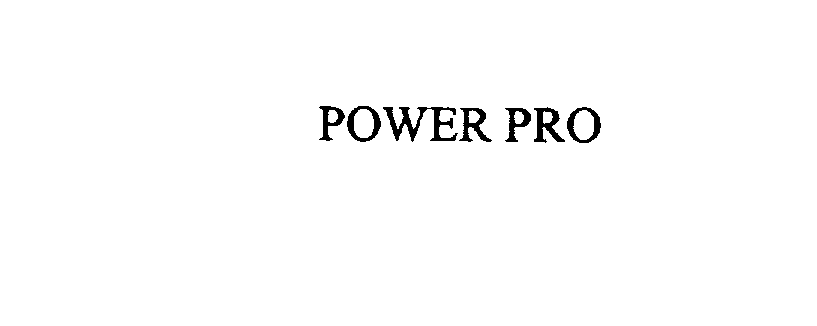 Trademark Logo POWER PRO