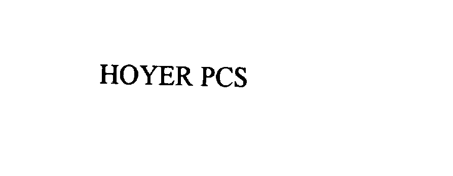  HOYER PCS