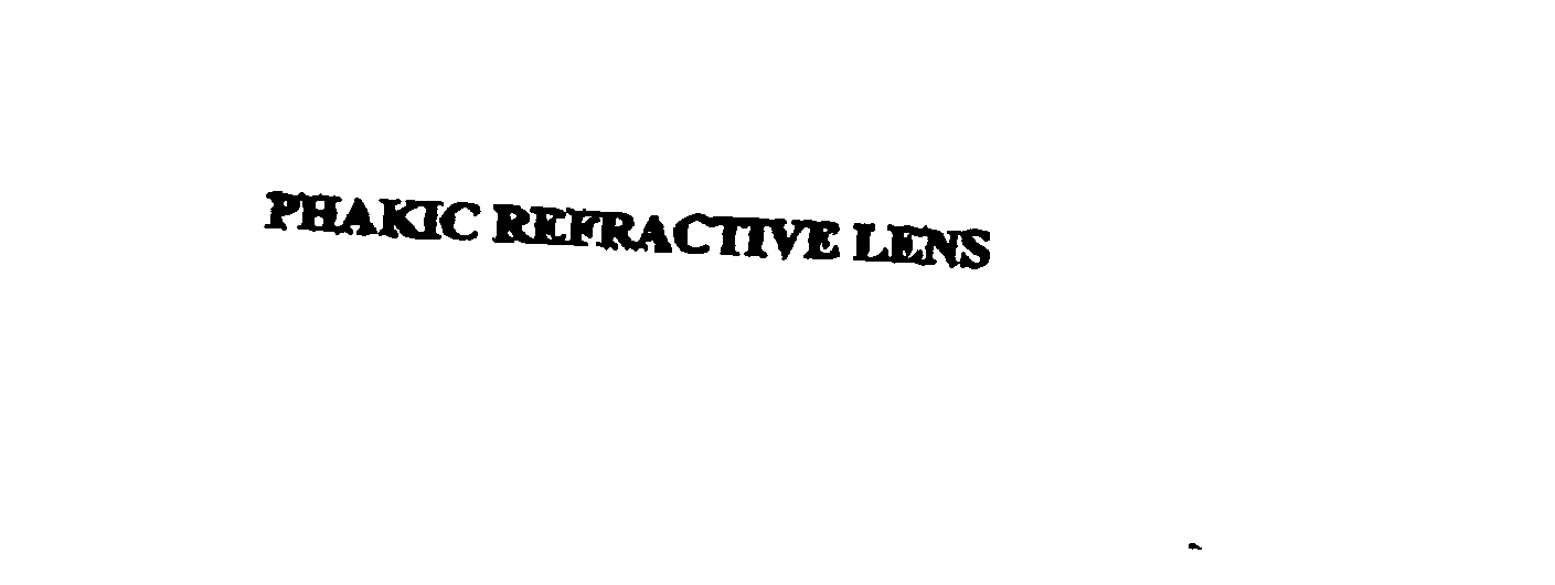  PHAKIC REFRACTIVE LENS