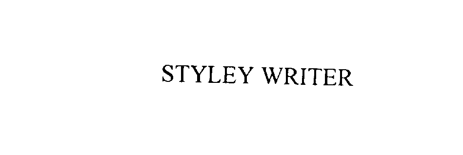  STYLEY WRITER