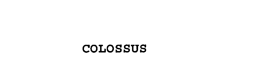 Trademark Logo COLOSSUS