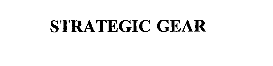 Trademark Logo STRATEGIC GEAR