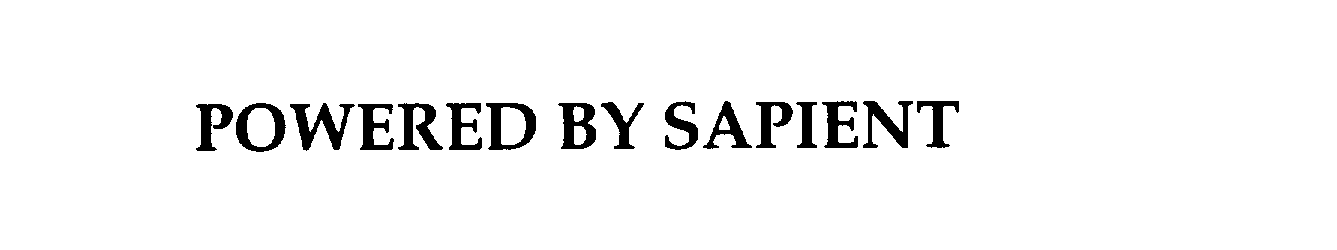 Trademark Logo POWERED BY SAPIENT