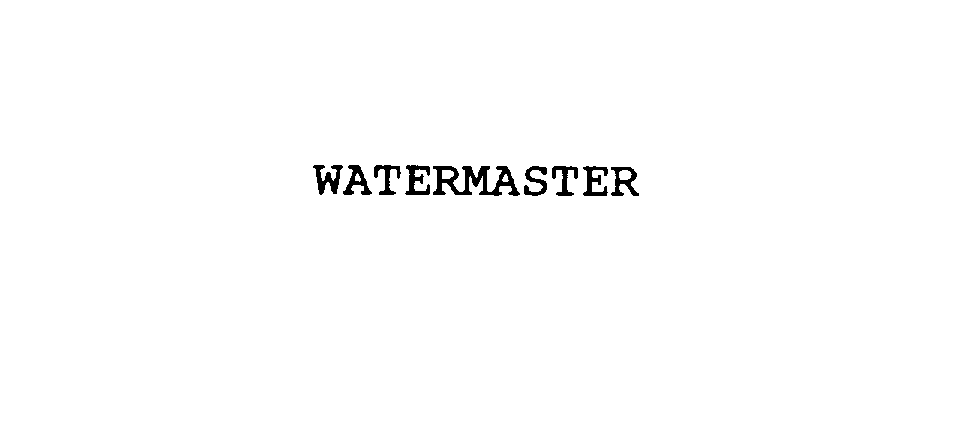 Trademark Logo WATERMASTER