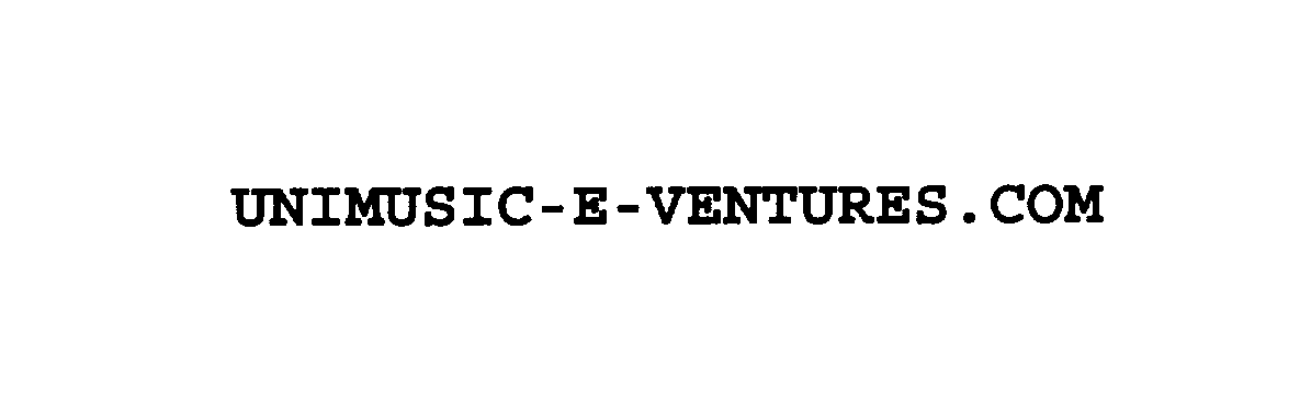 Trademark Logo UNIMUSIC-E-VENTURES.COM