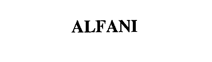 Trademark Logo ALFANI
