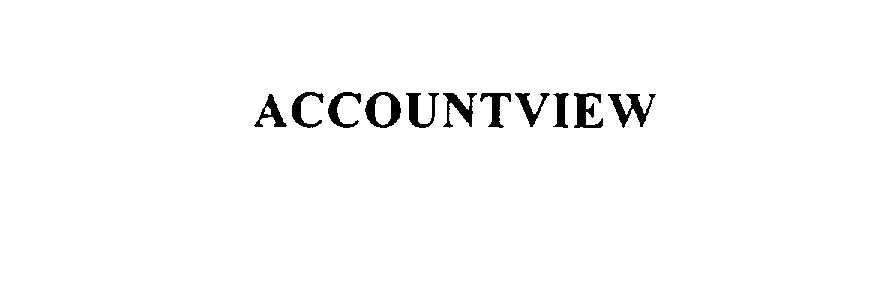 Trademark Logo ACCOUNTVIEW