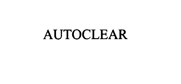  AUTOCLEAR